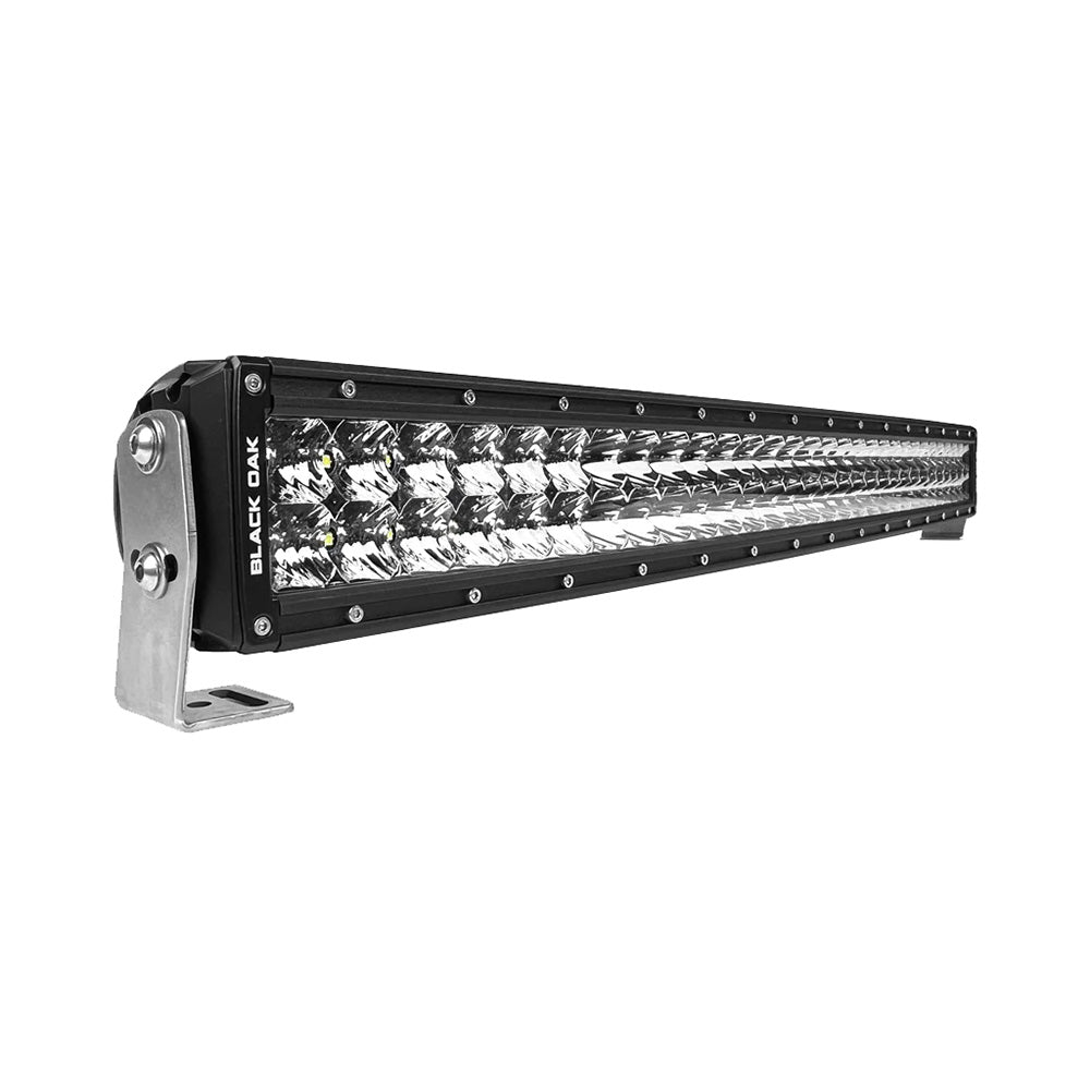 Black Oak Pro Series 30 Curved Double Row 30 LED Light Bar  Combo Optics  Black Housing 30CCD5OS