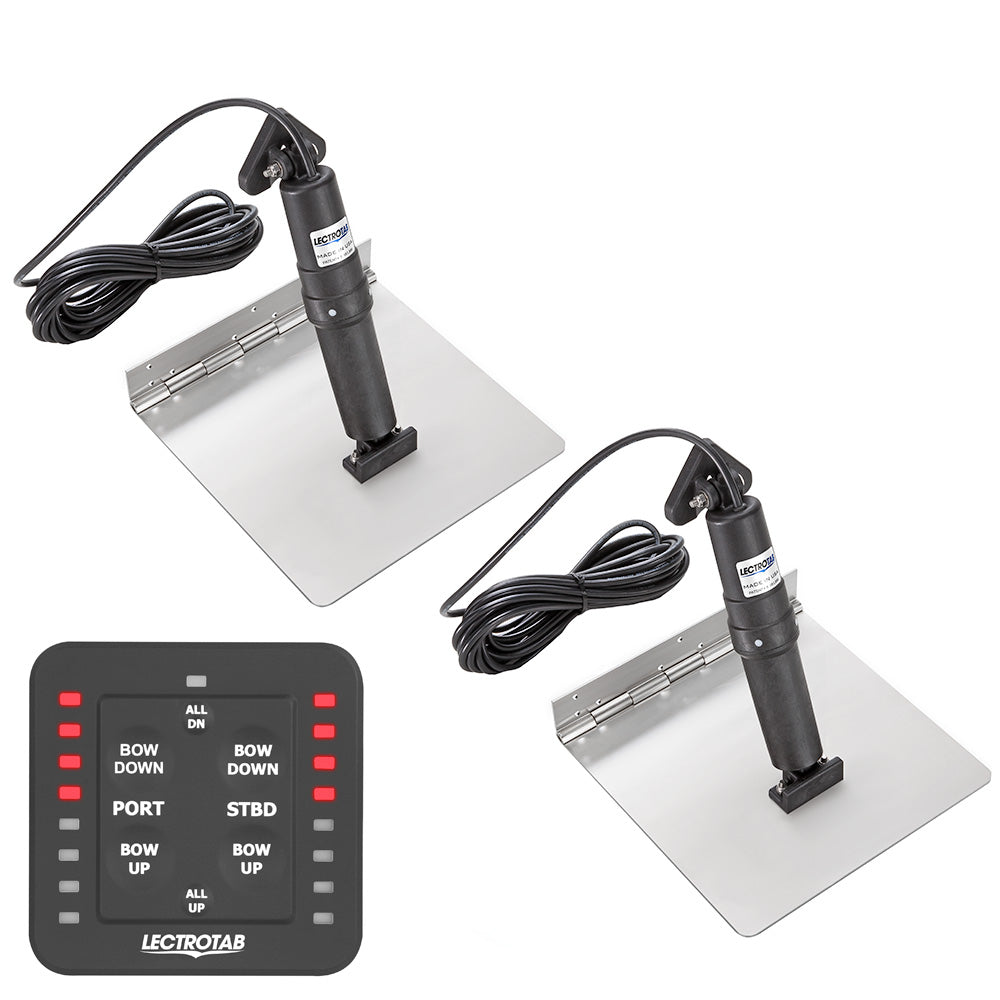 Lectrotab XKA Stainless Steel Trim Tab Kit wOneTouch Control  9 x 9 XKASL9X9