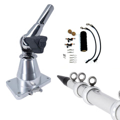 Tigress XD Bay Series Top Mount System  15  Aluminum Silver Outriggers Deluxe Rigging Kit 888232