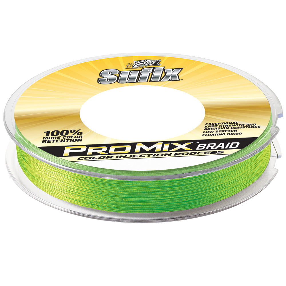 Sufix ProMix Braid  15lb  Neon Lime  300 yds 630115L