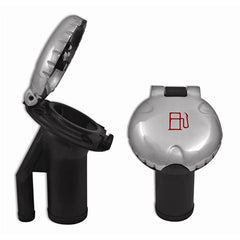 Attwood Deck Fill fPressure Relief Systems  Angled Body  Scalloped Stainless Steel Cap 99DFPVAS1S