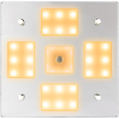 SeaDog Square LED Mirror Light wOnOff Dimmer  White  Blue 4018403