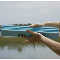 Toadfish Stowaway Folding Cutting Board wBuiltIn Knife Sharpener  Teal 1054