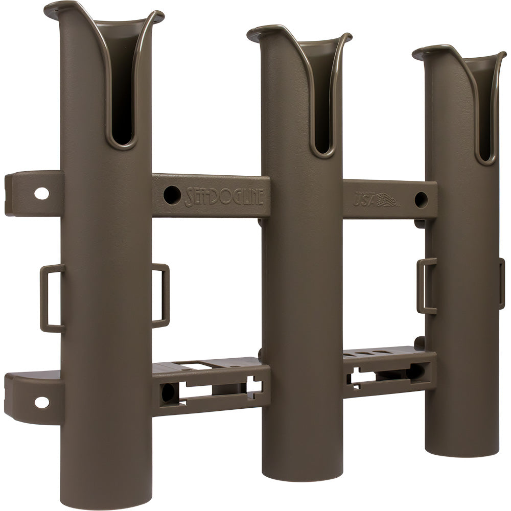 SeaDog Triple Threat Three Pole Rod Holder  Flat Dark Earth 3250341