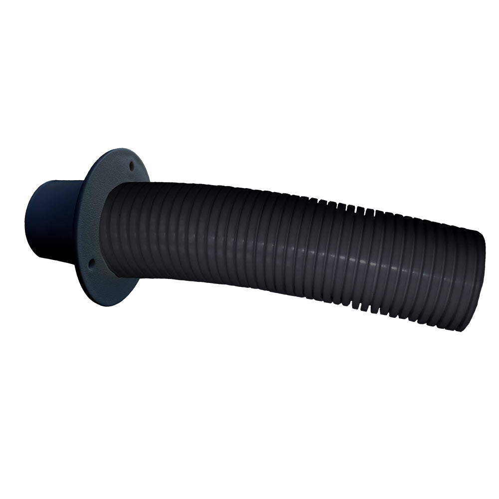 Trident Marine 4 Black Stern Flex Hose wTransom Flange TFK4