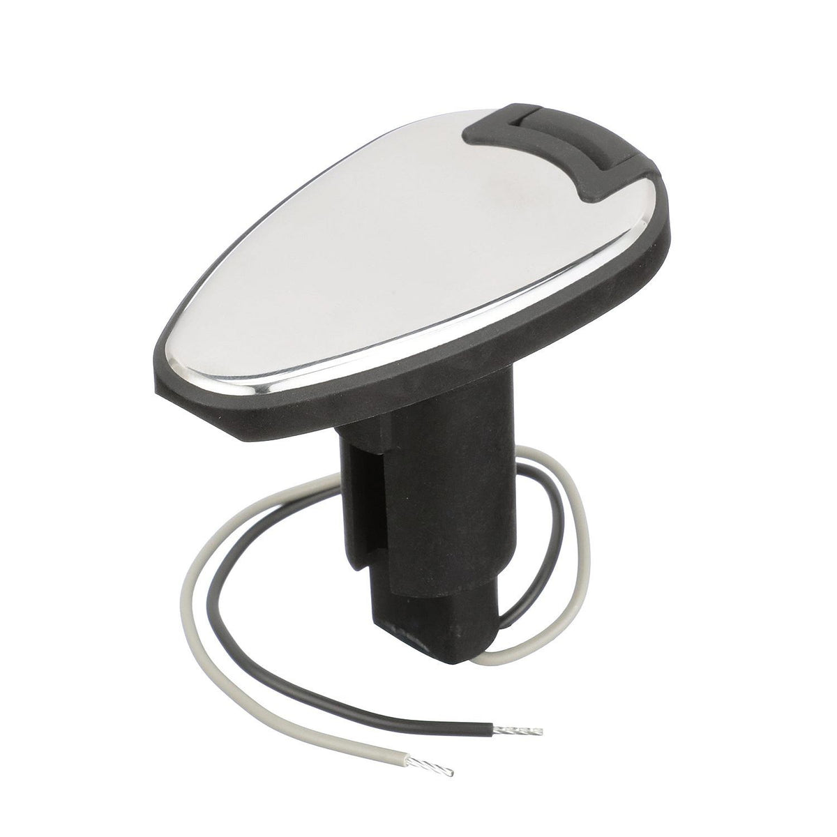 Attwood 910T Series Teardrop Base 2-Pin Over Mold 306 Stainless Steel Black Cover