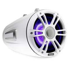 Fusion SG-FLT652SPW 6.5'' Sports Grille White Tower Speakers with LEDs - Pair