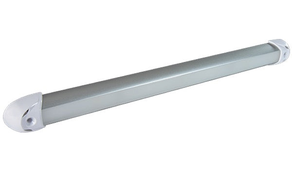 Lumitec RAIL2 12in Rail Light White/Red/Blue LED Brushed Finish 12/24v