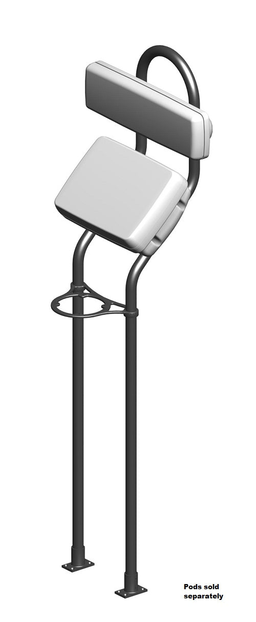 Navpod AG127 Angleguard 9.5in Wide 1.25in Tube Double Bend