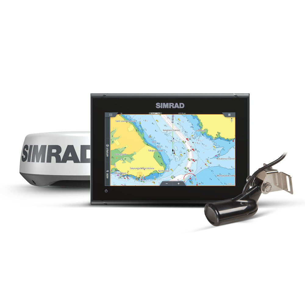 Simrad GO9 XSE Halo20 radar 83/200 kHz Skimmer C-Map Discover